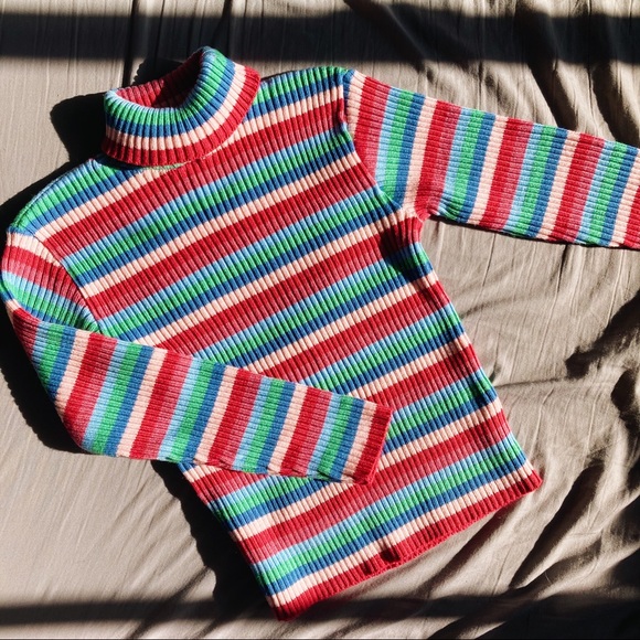 Vintage Striped Colourful Sweater 💕 - Picture 3 of 4
